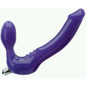 Ruby Ryder Shares purple double-ended dildo used for pegging