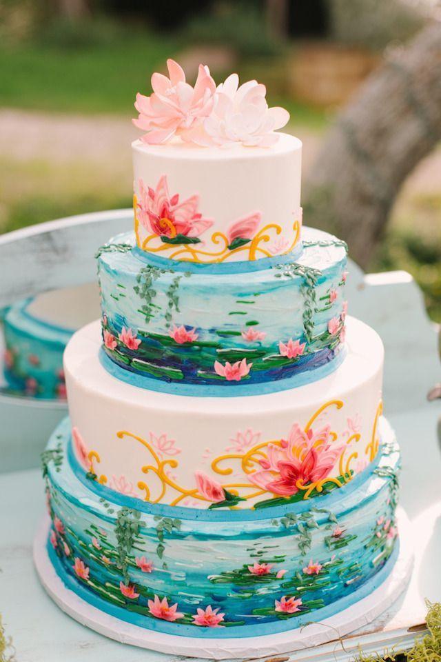 Water Lilies 4 layer cake celebrating 11th birthday of Pegging Paradise.